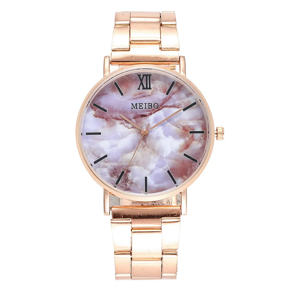 2019 Fashion MEIBO women men clock Dress Women's Casual Quartz Stainless Steel Marble Watch Analog Wrist Watch bayan kol saati
2019 Fashion MEIBO women men clock Dress Women's Casual Quartz Stainless Steel Marble Watch Analog Wrist Watch bayan kol saati