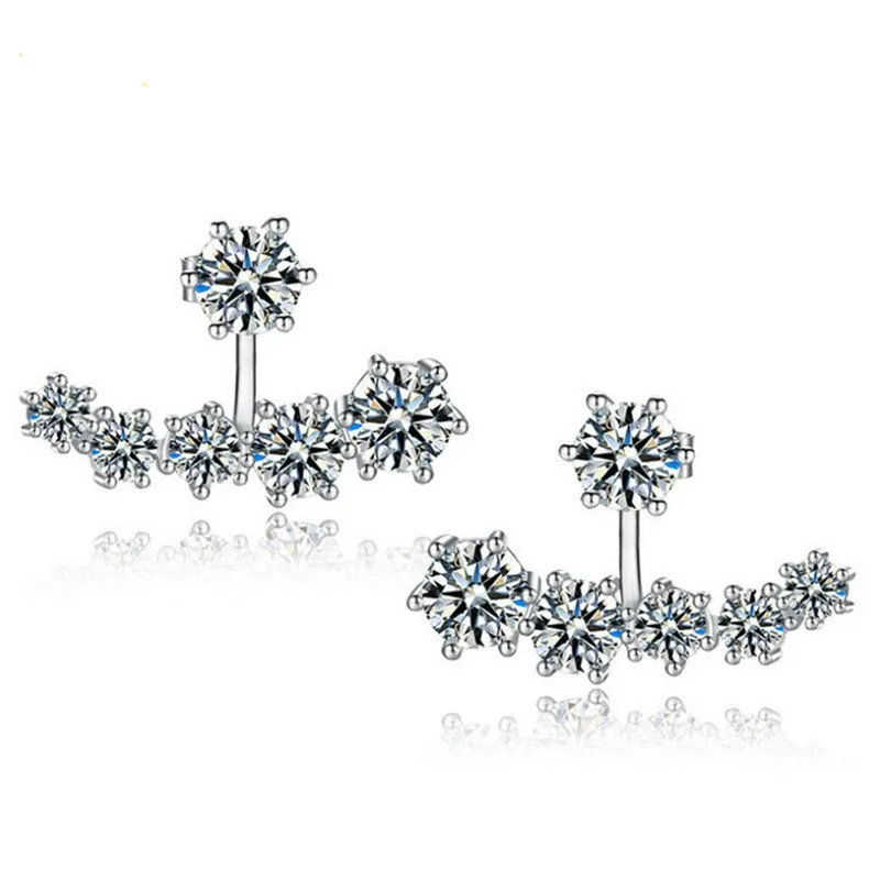 925 Sterling Silver Jewelry Fashion Crescent Design Zircon Crystal Earrings For Women Girls Stud Earring
925 Sterling Silver Jewelry Fashion Crescent Design Zircon Crystal Earrings For Women Girls Stud Earring