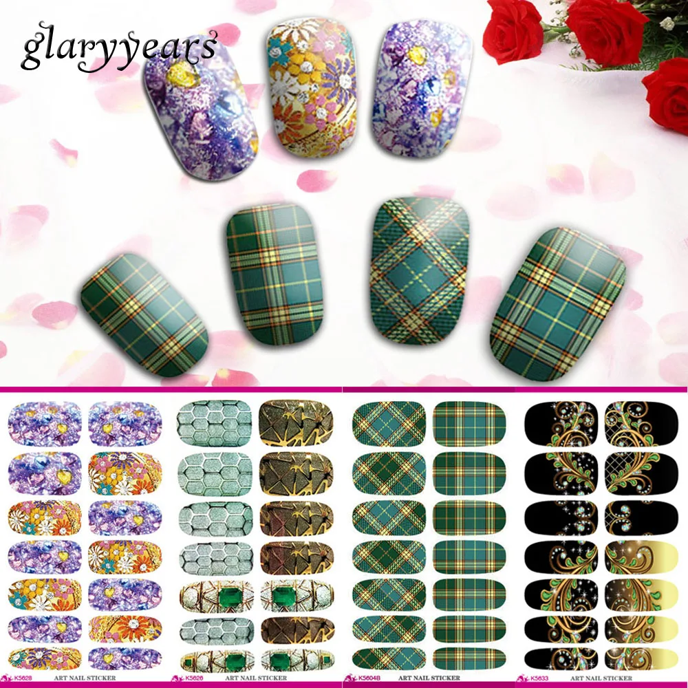 27 K Designs 1 Piece Full Cover Water Transfer Nail Sticker Beauty Colored Grid Pattern Tattoo Nail Art Manicures Sticker Makeup
27 K Designs 1 Piece Full Cover Water Transfer Nail Sticker Beauty Colored Grid Pattern Tattoo Nail Art Manicures Sticker Makeup