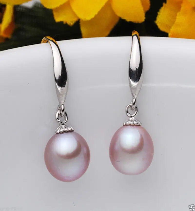 8-9mm Genuine Natural Purple Akoya Cultured Pearl Earrings -Bride jewelry free shipping
8-9mm Genuine Natural Purple Akoya Cultured Pearl Earrings -Bride jewelry free shipping
