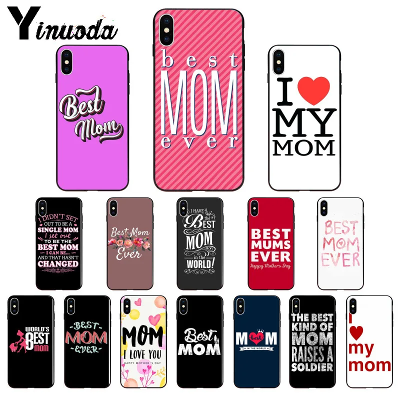 Yinuoda Mother's Day Best Mom Silicone Soft TPU Phone Case for iPhone 8 7 6 6S Plus 5 5S SE XR X XS MAX Coque Shell
Yinuoda Mother's Day Best Mom Silicone Soft TPU Phone Case for iPhone 8 7 6 6S Plus 5 5S SE XR X XS MAX Coque Shell