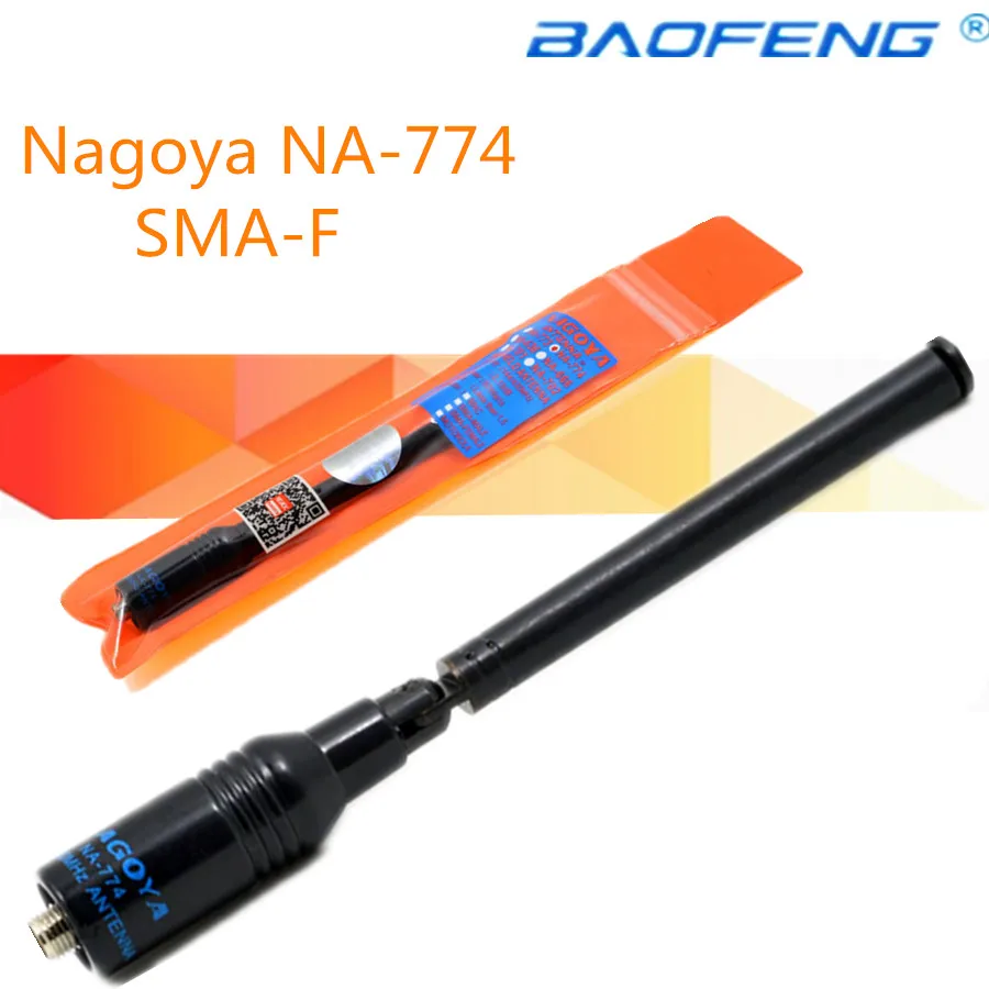 VHF UHF Nagoya NA-774 SMA-F Telescopic Dual Band Antenna for Baofeng Portable Radio UV-5R UV-5RE Plus UV-82 GT-3 Walkie Talkie
VHF UHF Nagoya NA-774 SMA-F Telescopic Dual Band Antenna for Baofeng Portable Radio UV-5R UV-5RE Plus UV-82 GT-3 Walkie Talkie