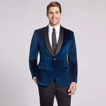 Blue jacket with black pants, the latest jacket design, custom men's wedding suit, business suit, two-piece suit
Blue jacket with black pants, the latest jacket design, custom men's wedding suit, business suit, two-piece suit
