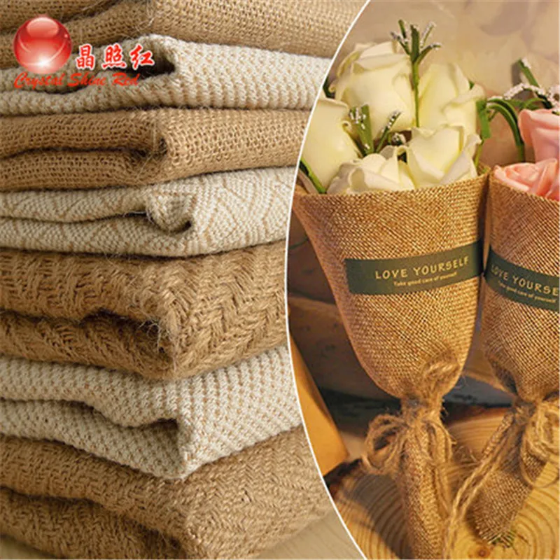 Half Meter Stand 50x150cm Jute Hemp Fabric DIY Craft Material Home Deco Photo background Wedding Party favor
Half Meter Stand 50x150cm Jute Hemp Fabric DIY Craft Material Home Deco Photo background Wedding Party favor