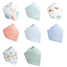 Gran oferta Baberos de bebé Baberos de algodón para bebés niños niñas Bandanas bebe Toalla de Saliva de alta calidad Baberos(China)