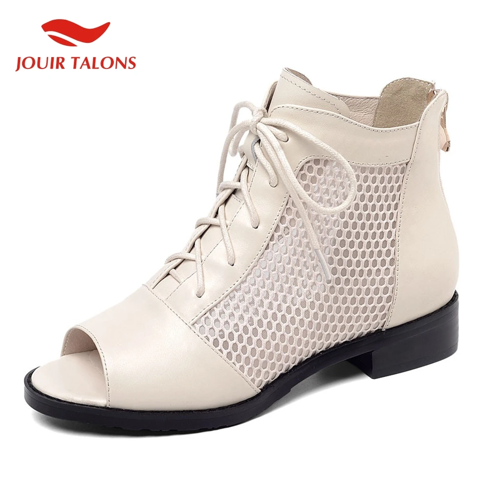 Brand Large Szie 34-41 Ladies Genuine Leather Peep Toe Hollow Shoes Woman Casual Office Summer Boots Sandals 2019
Brand Large Szie 34-41 Ladies Genuine Leather Peep Toe Hollow Shoes Woman Casual Office Summer Boots Sandals 2019