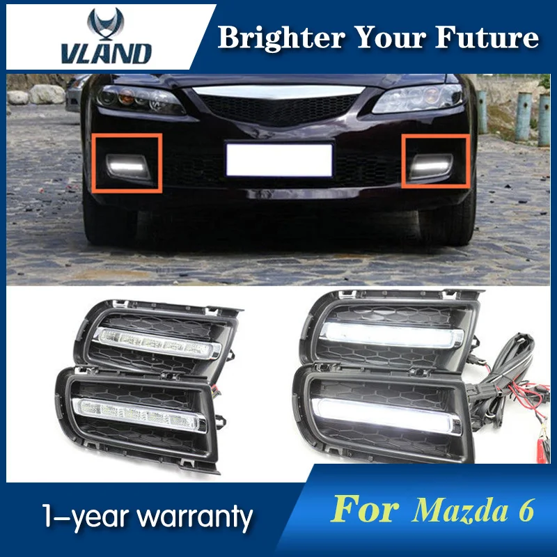 2Pcs White LED Daytime Running Light DRL Fog Lamp for Mazda 6 2003 2004 2005 2006 2007 2008
2Pcs White LED Daytime Running Light DRL Fog Lamp for Mazda 6 2003 2004 2005 2006 2007 2008