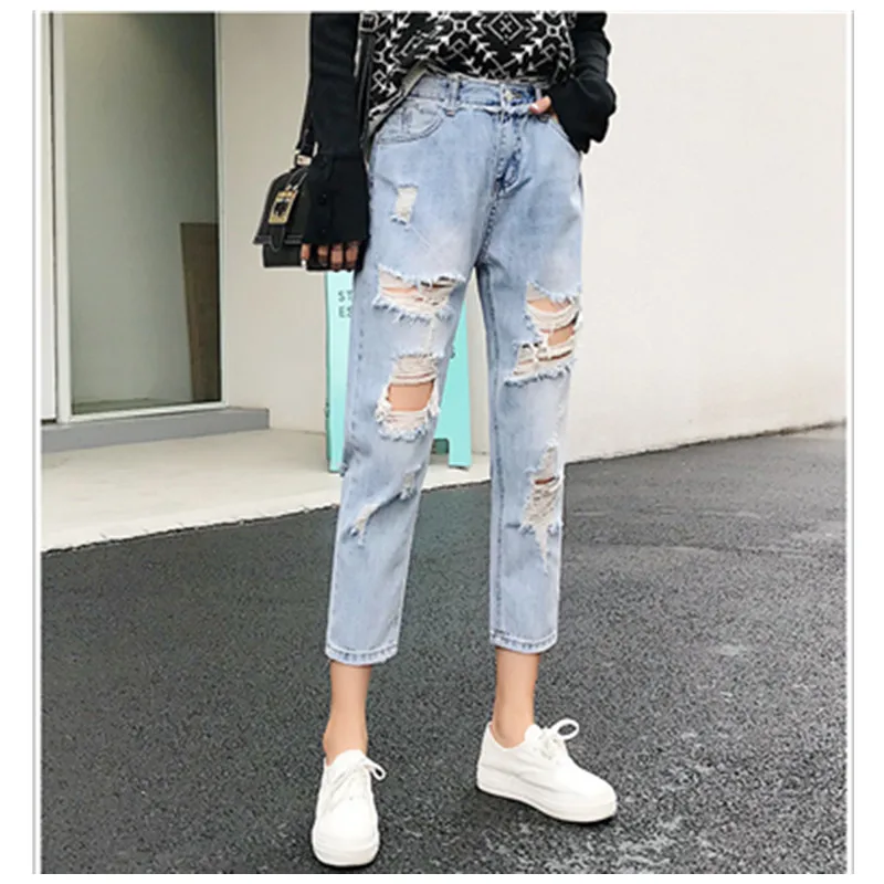 Shuyanly Summer Fashion New Light Color Jeans Women's Tide Section Hole Jeans Loose Harem Pants
Shuyanly Summer Fashion New Light Color Jeans Women's Tide Section Hole Jeans Loose Harem Pants