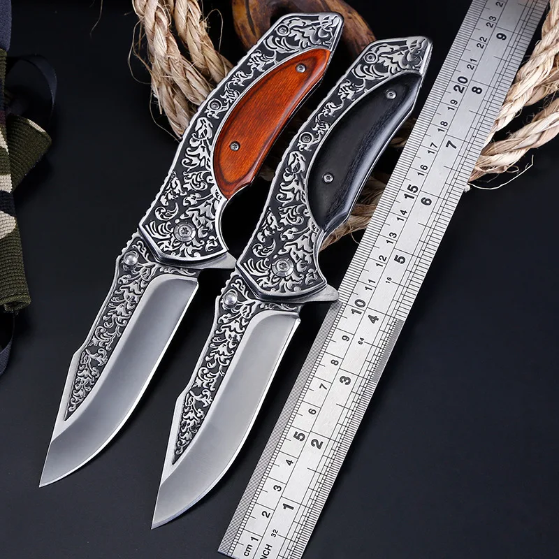 Ganzo High hardness sharp wooden handle with folding knife, gift knife multi-function knife stainless steel folding knife
Ganzo High hardness sharp wooden handle with folding knife, gift knife multi-function knife stainless steel folding knife