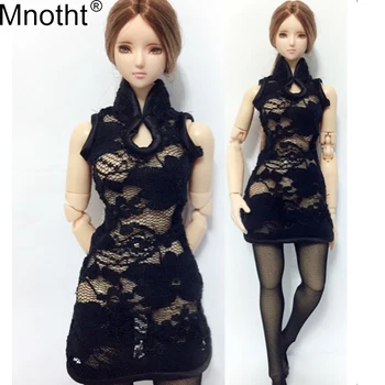 Mnotht 1/6 Female Clothes Accessories Lace Sexy cheongsam Model Girl Black Sleeveles Dress Toy For 12" Soldier Toy Action Figure
Mnotht 1/6 Female Clothes Accessories Lace Sexy cheongsam Model Girl Black Sleeveles Dress Toy For 12" Soldier Toy Action Figure