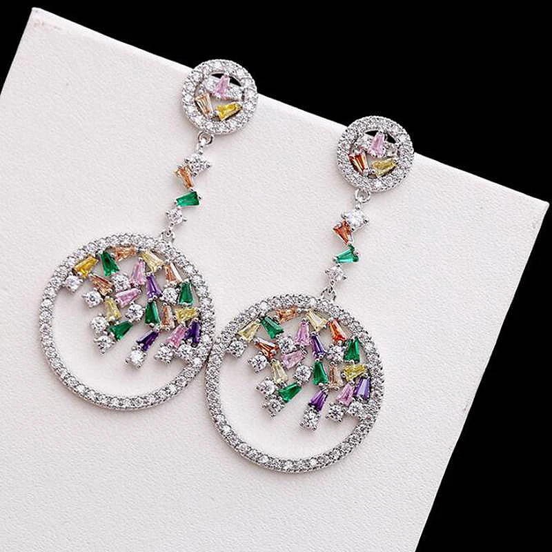 Ruifan High Quality Fashion Korean Round Colorful Cubic Zircon Long Drop Earrings for Women Allergy Free Summer Jewelry YEA071
Ruifan High Quality Fashion Korean Round Colorful Cubic Zircon Long Drop Earrings for Women Allergy Free Summer Jewelry YEA071