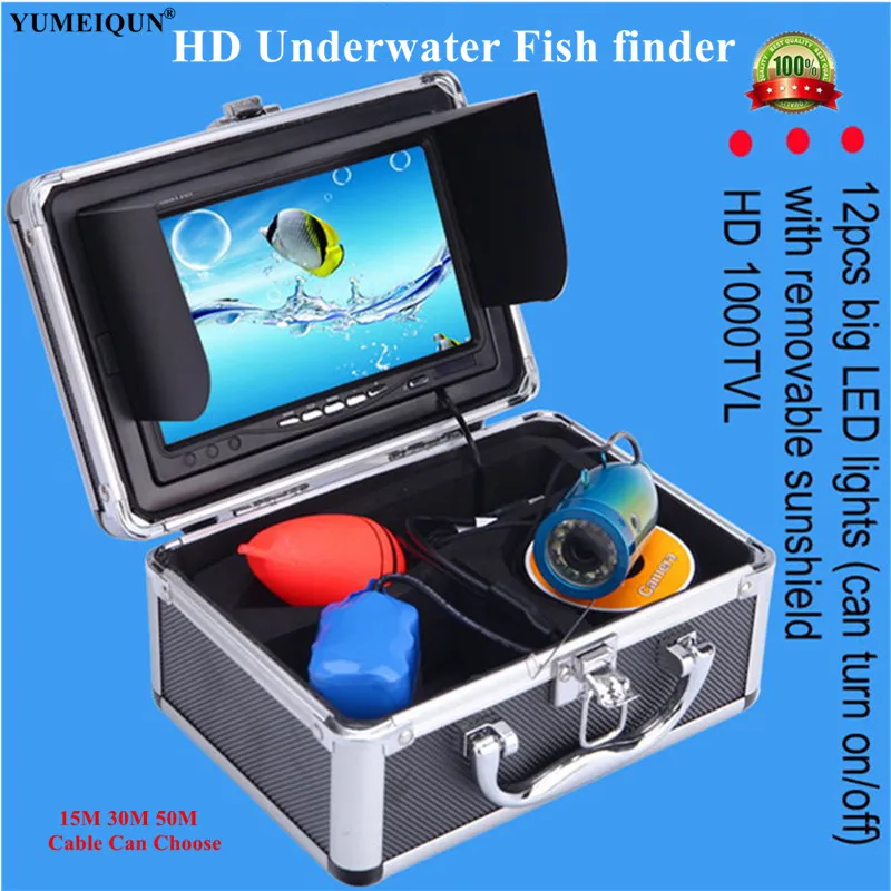 Fish Camera Fish Finder Fishfinder Underwater Fishing Camera HD 1000TVL 7" Video Camera Monitor Infrared 12 LED Ice Fishing
Fish Camera Fish Finder Fishfinder Underwater Fishing Camera HD 1000TVL 7" Video Camera Monitor Infrared 12 LED Ice Fishing