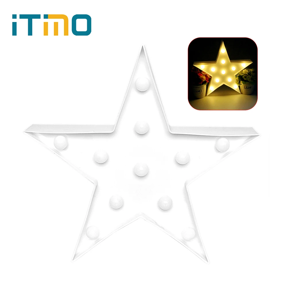 iTimo Star Shape Table Lamp Marquee Sign LED Night Light Battery Operated Holiday Party Home Decorations Plastic Indoor Lighting 
iTimo Star Shape Table Lamp Marquee Sign LED Night Light Battery Operated Holiday Party Home Decorations Plastic Indoor Lighting