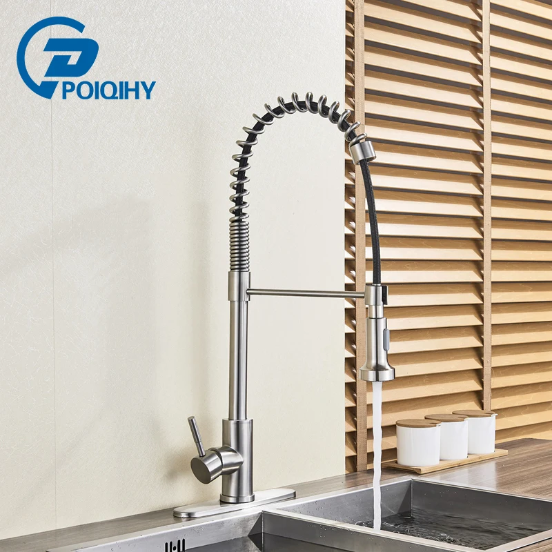 Chrome Polished Pull Down Kitchen Faucet 360 Swivel Handheld Spring Kitchen Faucet Cold anf Hot Water Mixer Tap
Chrome Polished Pull Down Kitchen Faucet 360 Swivel Handheld Spring Kitchen Faucet Cold anf Hot Water Mixer Tap