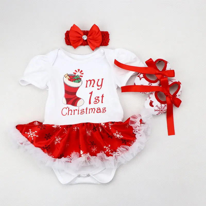 My First Christmas Baby Costumes for Infant Party Dress Newborn Cotton Baby Rompers Short Sleeve Headbands Shoes 3PCS Jumpsuit
My First Christmas Baby Costumes for Infant Party Dress Newborn Cotton Baby Rompers Short Sleeve Headbands Shoes 3PCS Jumpsuit