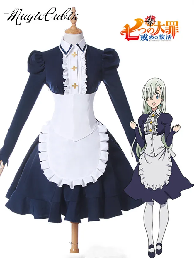 

Japanese Anime Nanatsu no Taizai: Imashime no Fukkatsu Elizabeth Liones Cosplay Costume Maid Dress The Seven Deadly Sins Cosplay