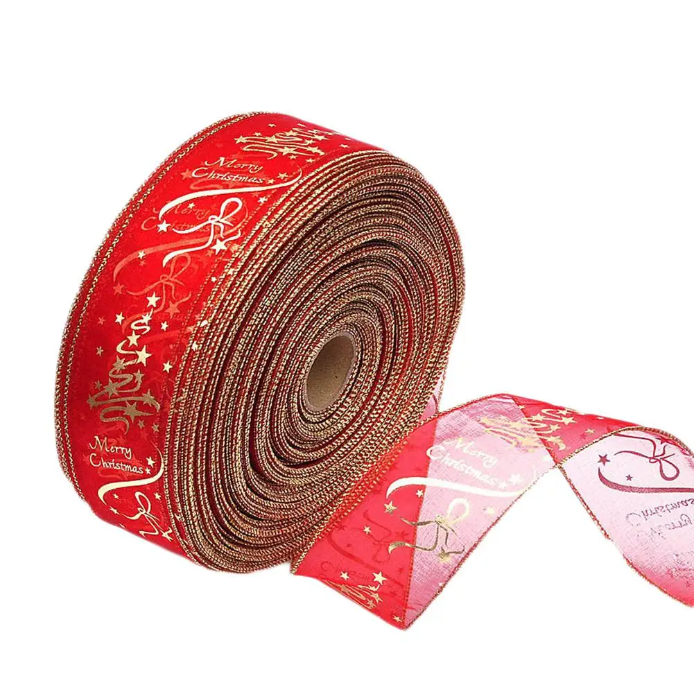 Adeeing Red Golden Printing Christmas Tree Decorations Ribbon for Christmas Party Supply 200X6.3cm New Year
Adeeing Red Golden Printing Christmas Tree Decorations Ribbon for Christmas Party Supply 200X6.3cm New Year