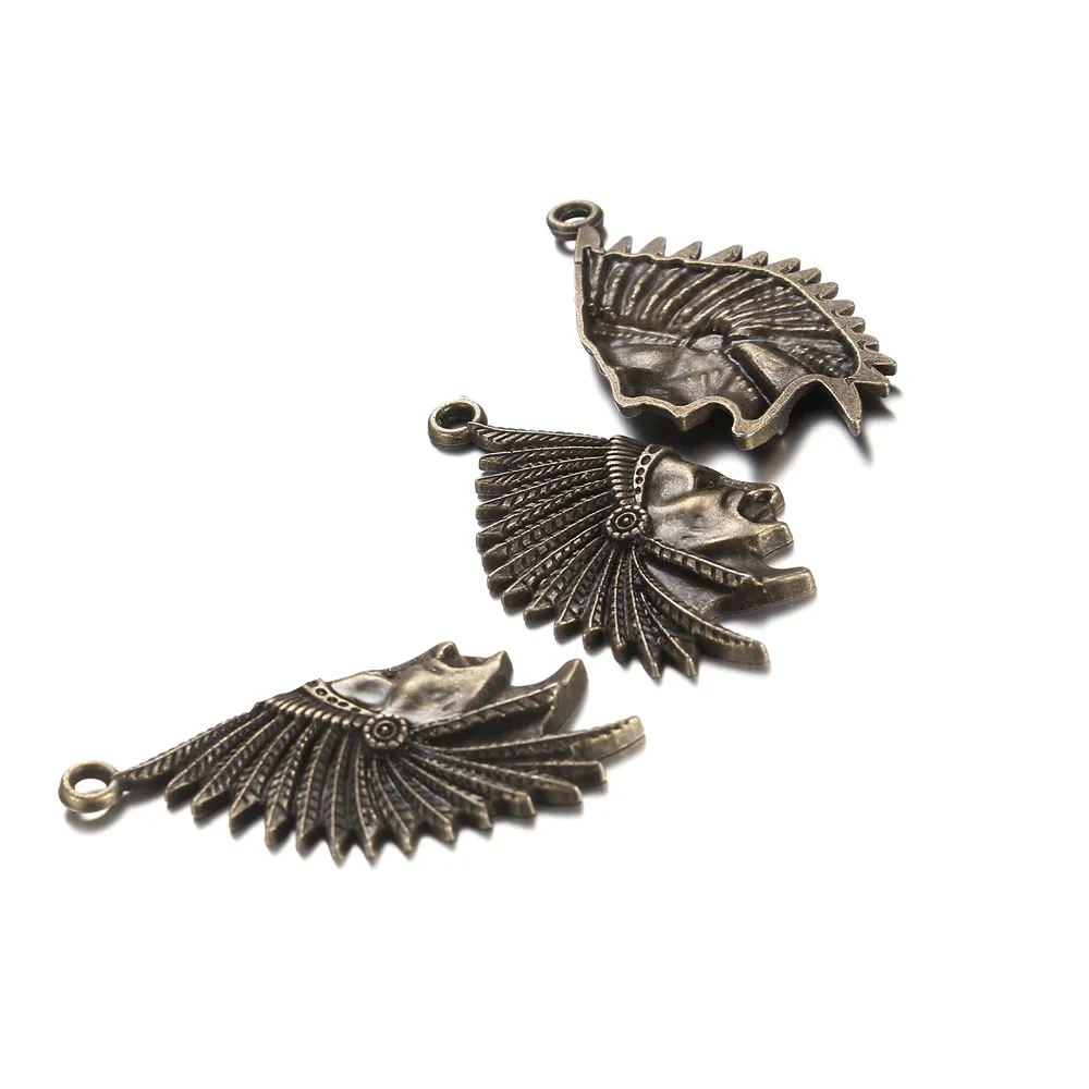 20Pcs/Lot 55x29mm Wholesale Vintage Indians American Native Head Side Portrait Pendant Charms for Jewelry DIY Making Accessories
20Pcs/Lot 55x29mm Wholesale Vintage Indians American Native Head Side Portrait Pendant Charms for Jewelry DIY Making Accessories
