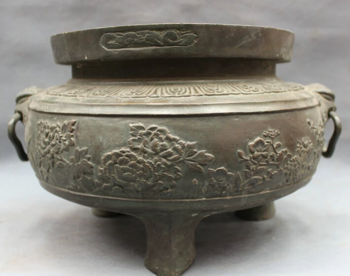 Fast shipping USPS to USA S1692 13" Tibet Bronze Dynasty Lion Head Statue Flower Ding Incense Burner Censer
Fast shipping USPS to USA S1692 13" Tibet Bronze Dynasty Lion Head Statue Flower Ding Incense Burner Censer