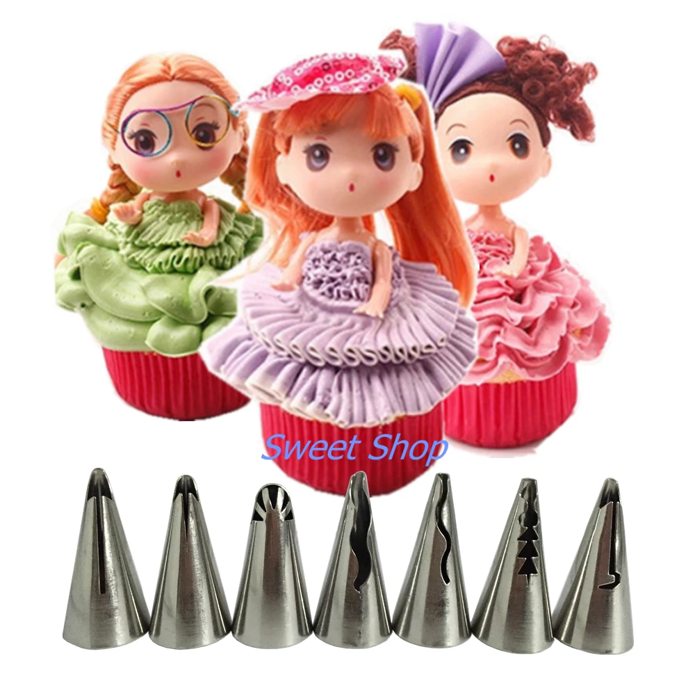 7Pcs/set Russian Nozzle Tips Icing Piping Nozzles Tulip Wedding Cake Decorating Tools Skirt Beak Pastry Nozzle
7Pcs/set Russian Nozzle Tips Icing Piping Nozzles Tulip Wedding Cake Decorating Tools Skirt Beak Pastry Nozzle