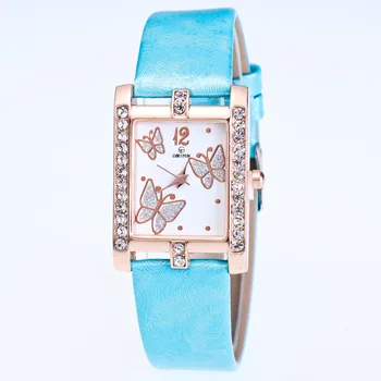2018 New Rectangular Butterfly Pattern Dial Leather Strap Casual Exquisite Precision High-end Luxury Women's Quartz watch
2018 New Rectangular Butterfly Pattern Dial Leather Strap Casual Exquisite Precision High-end Luxury Women's Quartz watch