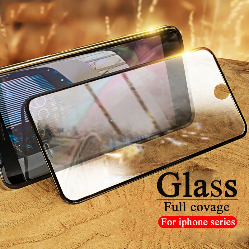 Full Cover Tempered Glass on the For iphone 11 pro X XS Max XR Screen Protector For iphone 7 8 6 6s plus Protective glas 3D Film
Full Cover Tempered Glass on the For iphone 11 pro X XS Max XR Screen Protector For iphone 7 8 6 6s plus Protective glas 3D Film