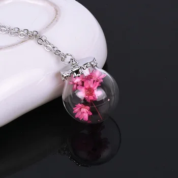 Charms 12pcs/lot Vial Glass Dried Flowers Necklaces Pendants for Princess Mother's day Party Jewelry Gifts Silver Plated
Charms 12pcs/lot Vial Glass Dried Flowers Necklaces Pendants for Princess Mother's day Party Jewelry Gifts Silver Plated