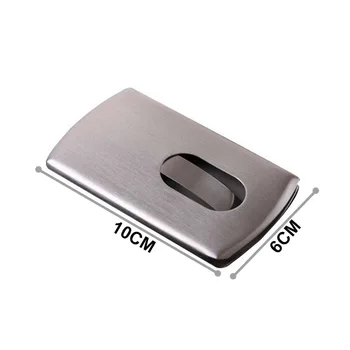 Thumb Slide Out Stainless Steel Pocket ID Credit Card Box Case Metal Business Card Holder W9011
Thumb Slide Out Stainless Steel Pocket ID Credit Card Box Case Metal Business Card Holder W9011