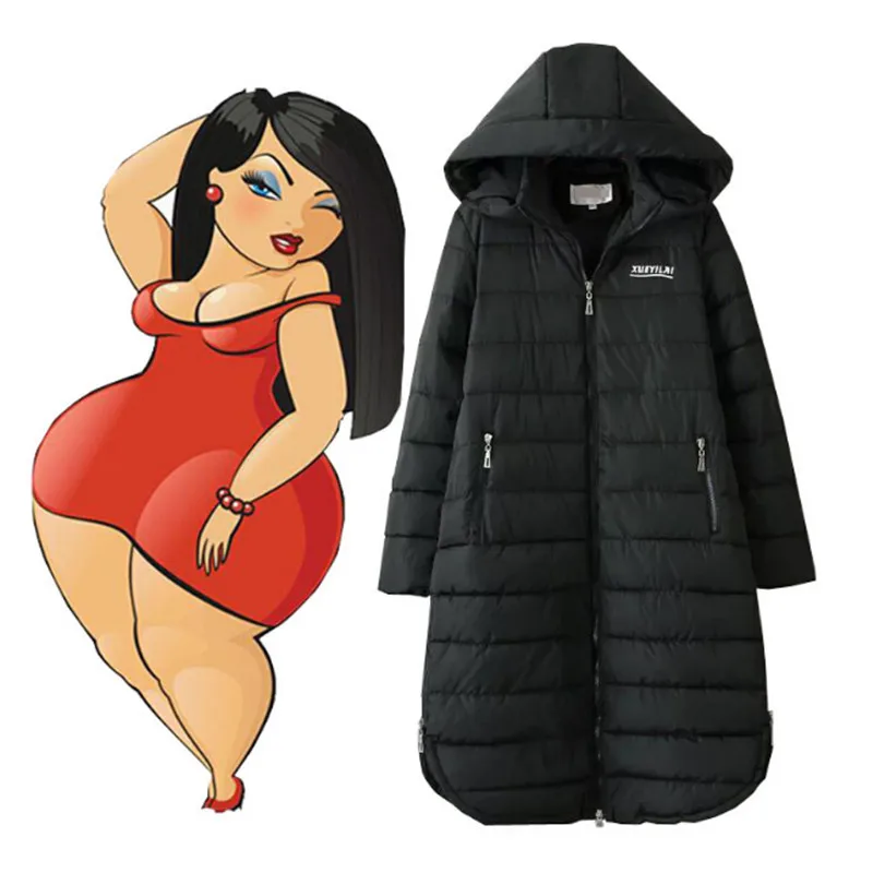 TANG brand 2019 Women Winter black Coat Long Parka Cotton-Padded Down Cotton Coats Women Wadded Plus Size XXXL - 6XL
TANG brand 2019 Women Winter black Coat Long Parka Cotton-Padded Down Cotton Coats Women Wadded Plus Size XXXL - 6XL