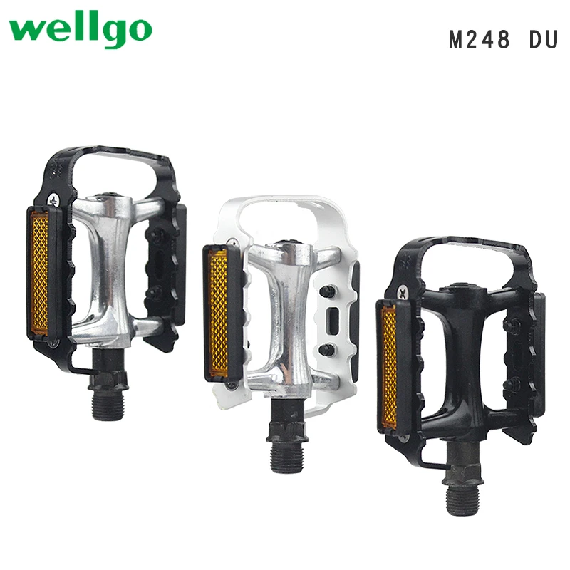 WELLGO M248 MTB Bike Pedals Aluminum Alloy Mountain Bicycle Bearing Pedal Parts DU Peilin bearing with reflector Bicycle Parts
WELLGO M248 MTB Bike Pedals Aluminum Alloy Mountain Bicycle Bearing Pedal Parts DU Peilin bearing with reflector Bicycle Parts