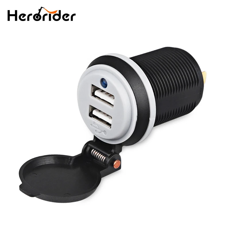 Herorider Car Charger Boat Motorcycles Modified Dual USB Socket Charger Adapter Power 2 Ports USB Car Charger 12v
Herorider Car Charger Boat Motorcycles Modified Dual USB Socket Charger Adapter Power 2 Ports USB Car Charger 12v