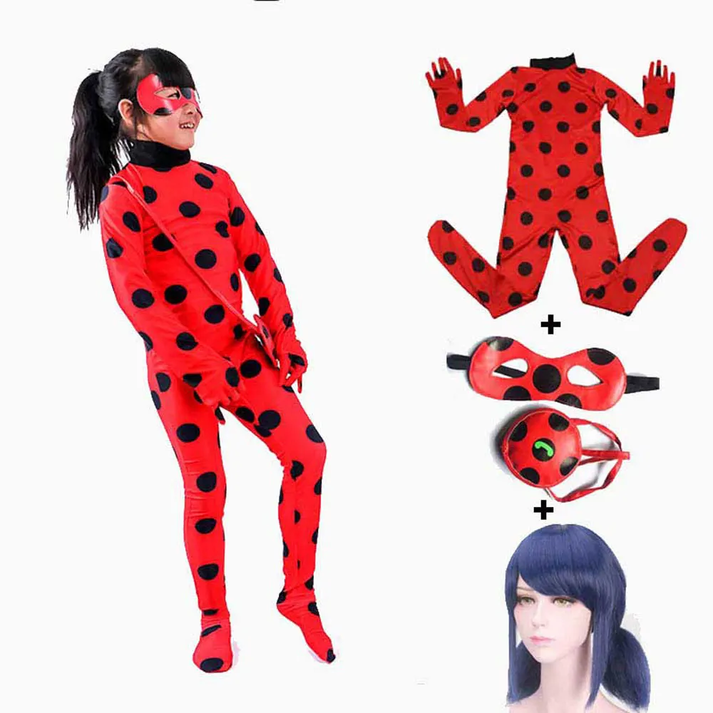 Girls And Adult Ladybug Costume Girls Marinette Ladybug Jumpsuits Cosplay Lycra Women Zentai Suit
Girls And Adult Ladybug Costume Girls Marinette Ladybug Jumpsuits Cosplay Lycra Women Zentai Suit