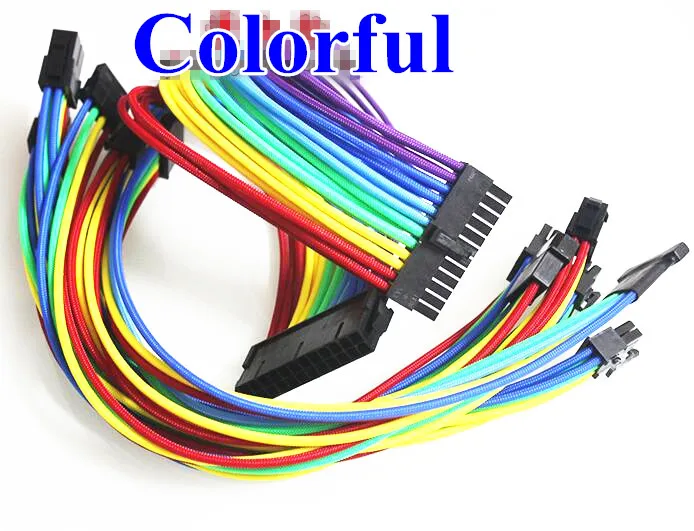 High quality ATX24Pin /PCI-e8pin 6+2P /CPU4+4Pin /IDE4PIN /SATA15PIN ATX EPS PSU Colorful Single Sleeved Power Extension Cable
High quality ATX24Pin /PCI-e8pin 6+2P /CPU4+4Pin /IDE4PIN /SATA15PIN ATX EPS PSU Colorful Single Sleeved Power Extension Cable