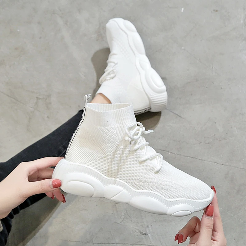 Casual breathable socks shoes women's fashion wild thick bottom increased casual shoes spring and autumn travel walking shoes
Casual breathable socks shoes women's fashion wild thick bottom increased casual shoes spring and autumn travel walking shoes