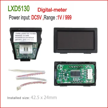Small current meter LxD5130 DC5V -1 v/999 for inverter welders