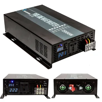 4000W Peak Pure Sine Wave Inverter Solar Inverter 24V to 220V 2000W Car Power Inverter 12V/48V DC to 120V/220V/240V AC Converter
4000W Peak Pure Sine Wave Inverter Solar Inverter 24V to 220V 2000W Car Power Inverter 12V/48V DC to 120V/220V/240V AC Converter