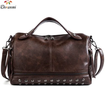 DORANMI Fashion Rivet Boston Handbag 2019 Women's Bag Leather Big Handbags Female Crossbody Messenger Bolsos Mujer CBB108
DORANMI Fashion Rivet Boston Handbag 2019 Women's Bag Leather Big Handbags Female Crossbody Messenger Bolsos Mujer CBB108