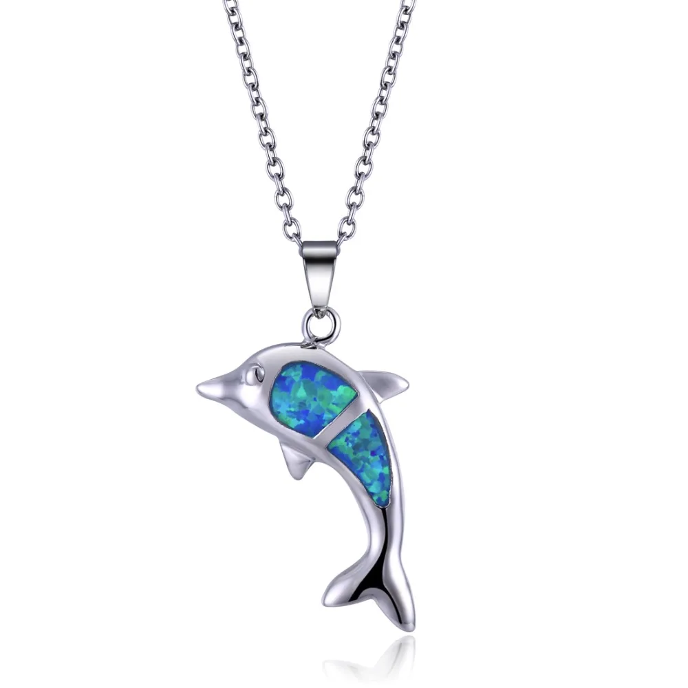 Blue Opal Necklace Animal Choker Pendant Dolphin Fashion Jewelry For Women&Girl Summer Gift Stainless Steel Chain
Blue Opal Necklace Animal Choker Pendant Dolphin Fashion Jewelry For Women&Girl Summer Gift Stainless Steel Chain