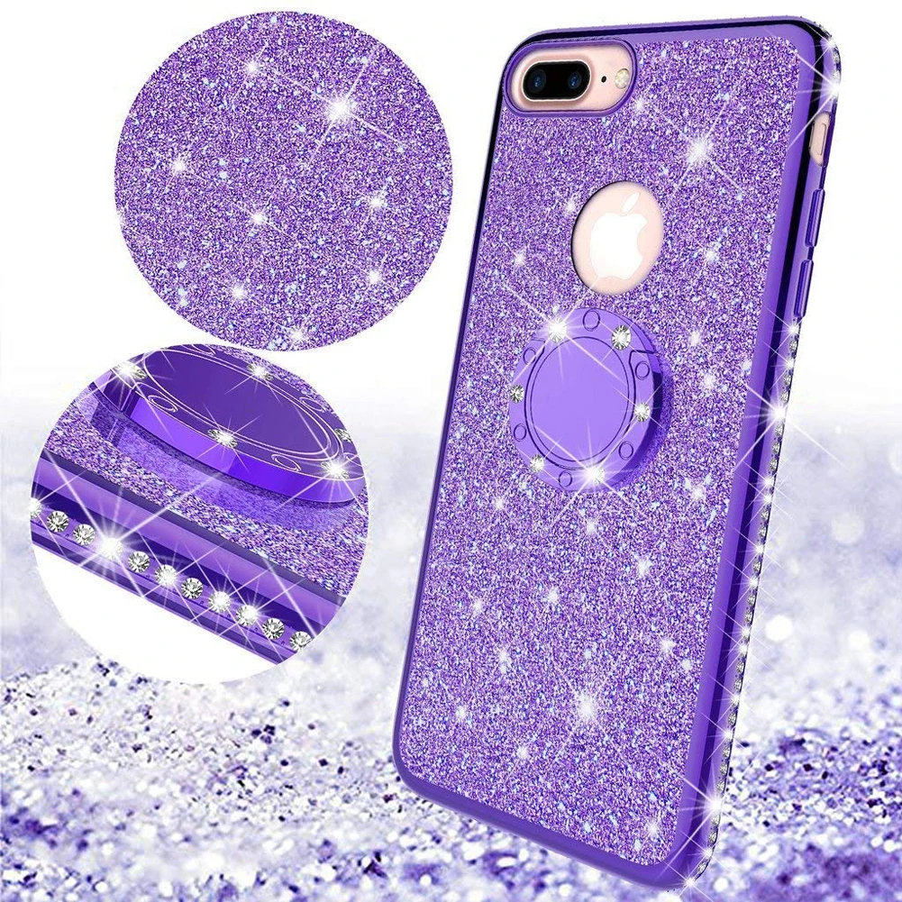 3D Diamond Metal Ring TPU Glitter Bling Case for iPhone 6 6s 7 8 Plus X Case Shiny Crystal Holder Cover for iPhone X 10 6s Coque
3D Diamond Metal Ring TPU Glitter Bling Case for iPhone 6 6s 7 8 Plus X Case Shiny Crystal Holder Cover for iPhone X 10 6s Coque
