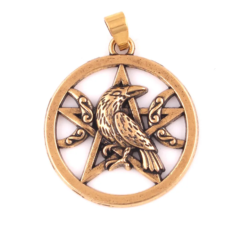 Women Men Pendant Jewelry Pentacle And Raven Crow Between Two Crescents Pattern Fashion Charm Amulet Zinc Alloy Dropshipping
Women Men Pendant Jewelry Pentacle And Raven Crow Between Two Crescents Pattern Fashion Charm Amulet Zinc Alloy Dropshipping