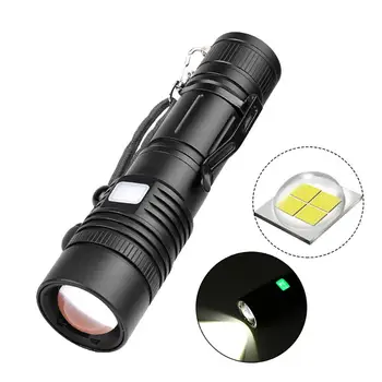 Powerful Flashlight XHP50 LED Flashlight Zoomable LED Torch Light USB Rechargeable Torch Lanterna #4L05
Powerful Flashlight XHP50 LED Flashlight Zoomable LED Torch Light USB Rechargeable Torch Lanterna #4L05