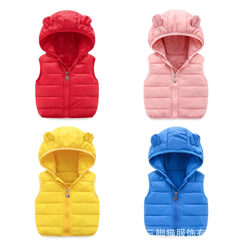 Baby Ear Cotton Vest Thickened Autumn and Winter Cotton Padded Vest Baby Child Cotton Shoulder Baby Coat
Baby Ear Cotton Vest Thickened Autumn and Winter Cotton Padded Vest Baby Child Cotton Shoulder Baby Coat