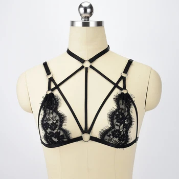 HANAERNES Unique Harajuku Gothic Rave Sexy Bondage Body Harness Top Cage Bra Cosplay Lingerie Bondage Belt Jartiyer Sexy Body
HANAERNES Unique Harajuku Gothic Rave Sexy Bondage Body Harness Top Cage Bra Cosplay Lingerie Bondage Belt Jartiyer Sexy Body