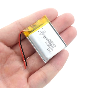 3.7V 1200mAh Lithium Polymer LiPo Rechargeable Battery 103040 For MP3 MP4 GPS PSP mobile video game PAD E-book Tablet 10*30*40
3.7V 1200mAh Lithium Polymer LiPo Rechargeable Battery 103040 For MP3 MP4 GPS PSP mobile video game PAD E-book Tablet 10*30*40