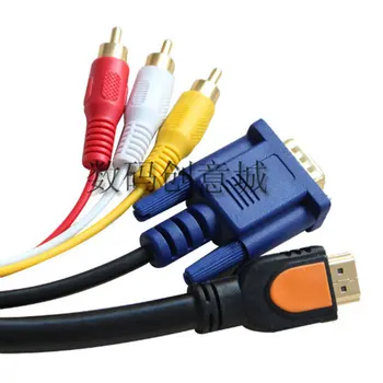 5 ft 1.5m HDMI to SVGA VGA 3 RCA Av LCD Cable Converter Adapter Video Audio AV HDTV Cable For Computer Monitor
5 ft 1.5m HDMI to SVGA VGA 3 RCA Av LCD Cable Converter Adapter Video Audio AV HDTV Cable For Computer Monitor