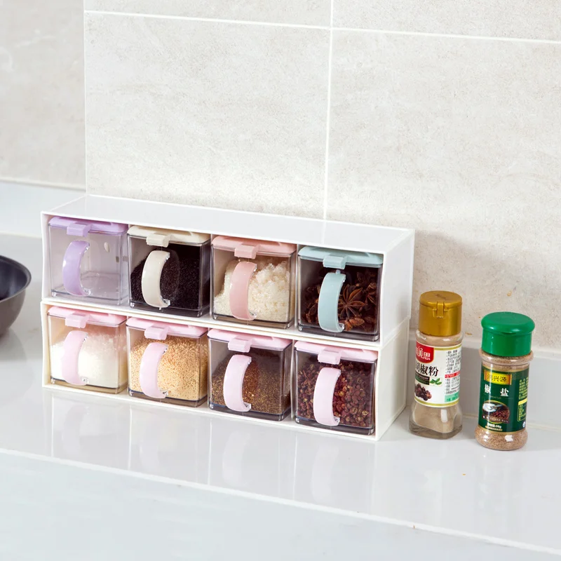 Drawer seasoning box plastic seasoning jar set Kitchen MSG salt shaker seasoning jar seasoning box
Drawer seasoning box plastic seasoning jar set Kitchen MSG salt shaker seasoning jar seasoning box