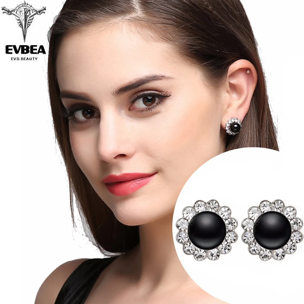 EVBEA High Fashion Brand 2017 Pearl Earrings Elegant Flower Black Pearl Stud Earrings Party Jewelry for Women Gifts E208
EVBEA High Fashion Brand 2017 Pearl Earrings Elegant Flower Black Pearl Stud Earrings Party Jewelry for Women Gifts E208