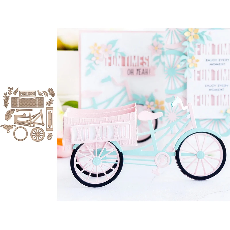 Tricycle and Flower Basket Metal Cutting Dies for Scrapbooking and Cards Making Paper Craft Dies New 2019
Tricycle and Flower Basket Metal Cutting Dies for Scrapbooking and Cards Making Paper Craft Dies New 2019