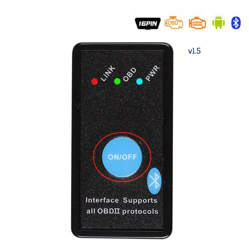 Universal OBD2 EML327 V1.5 Diagnostic Tool Car Mini Bluetooth ELM327 OBDII Adapter Auto Diagnostic Tool Car Diagnostic Scanner
Universal OBD2 EML327 V1.5 Diagnostic Tool Car Mini Bluetooth ELM327 OBDII Adapter Auto Diagnostic Tool Car Diagnostic Scanner