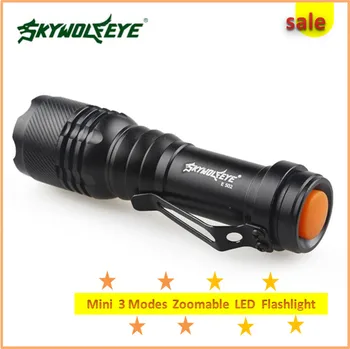 Mini penlight 2000LM LED Flashlight Torch 3 Modes Waterproof zoomable Adjustable Focus Lantern Portable Light use AA 14500
Mini penlight 2000LM LED Flashlight Torch 3 Modes Waterproof zoomable Adjustable Focus Lantern Portable Light use AA 14500